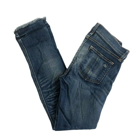 Rag and Bone "The Crop Jean" in Alderly Raw Hem Woman's Sz 25 Sold on REVOLVE - Picture 11 of 11